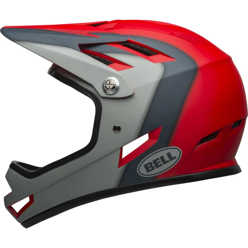 Bell Sanction MTB Full Face Helmet Presences Matte Crimson/Slate/Grey-3